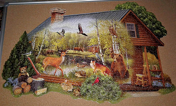 Cabin in the Wild completed puzzle